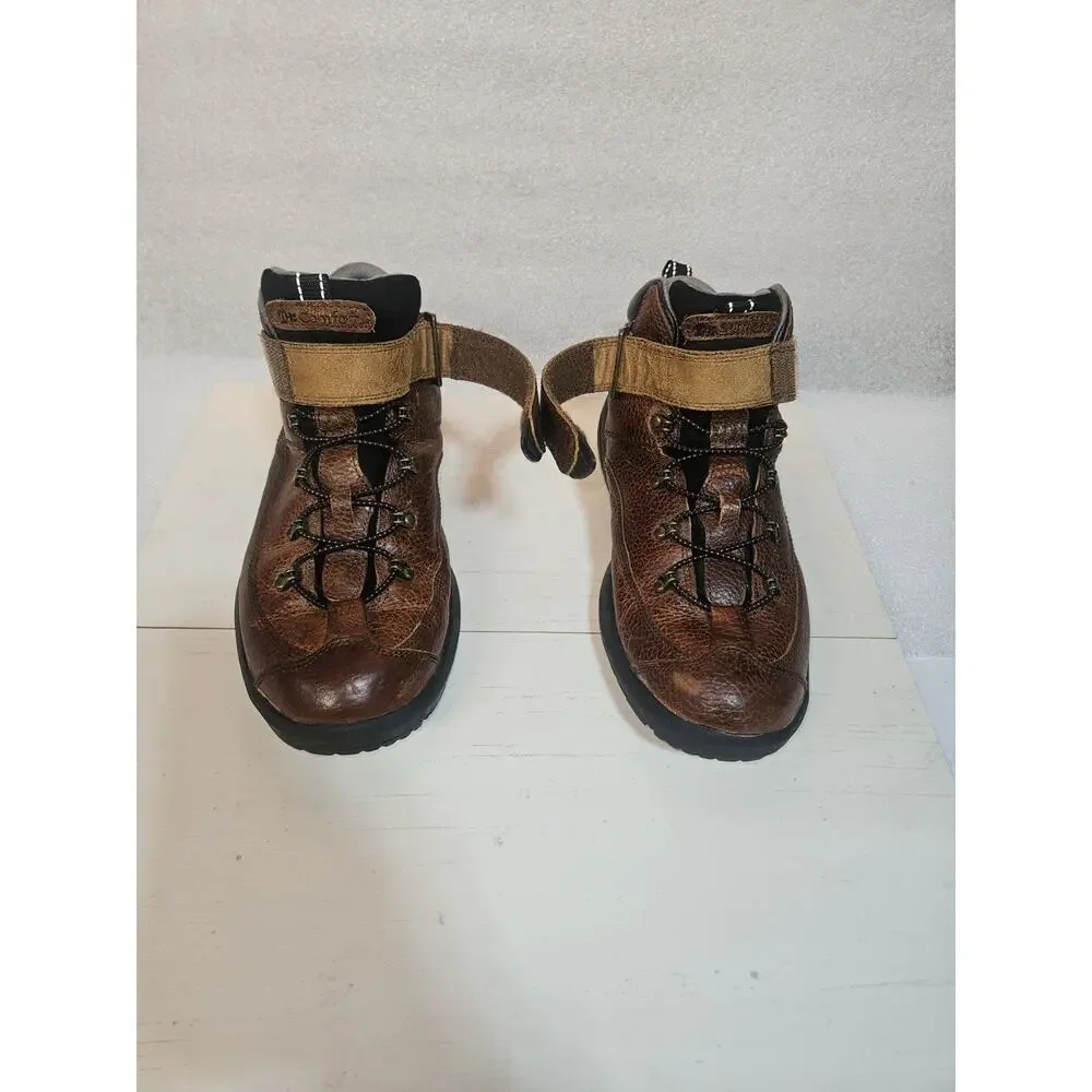 Dr Comfort Ranger Men’s 8.5M Brown Leather Hiking Boots Orthopedic Outdoor